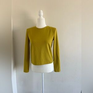 Zara mustard Knit Top